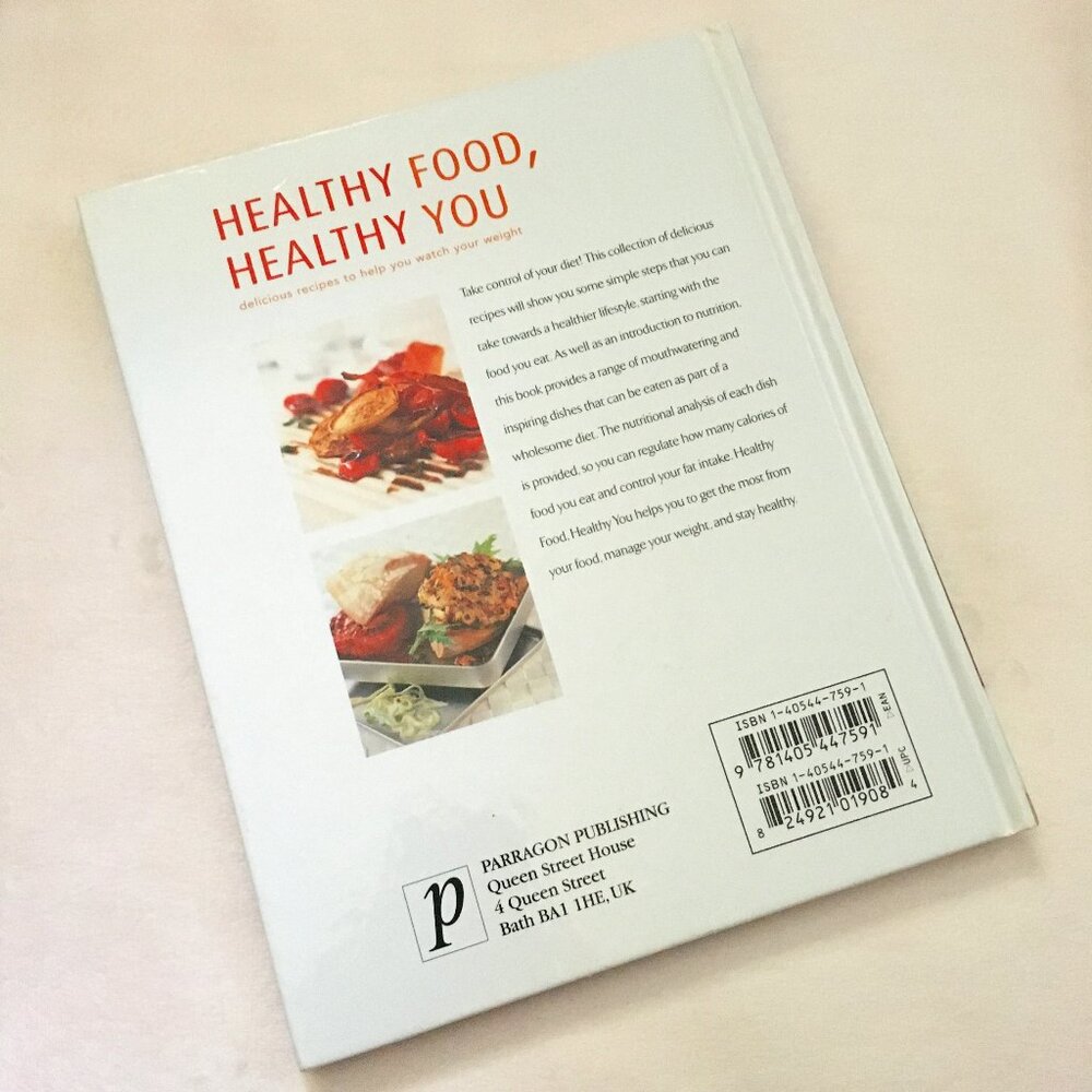'Healthy Food Healthy You' Hardcover Cookbook Parragon Y2K Recipes - Picture 2 of 6